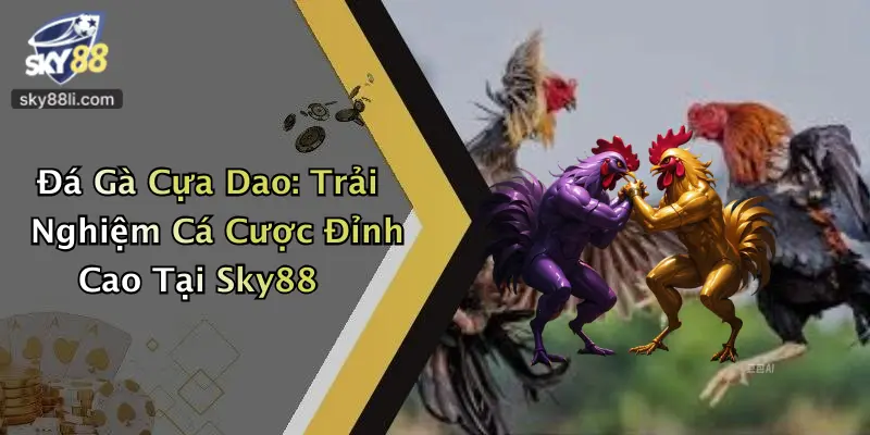 Đá Gà Cựa Dao: Trải Nghiệm Cá Cược Đỉnh Cao Tại Sky88
