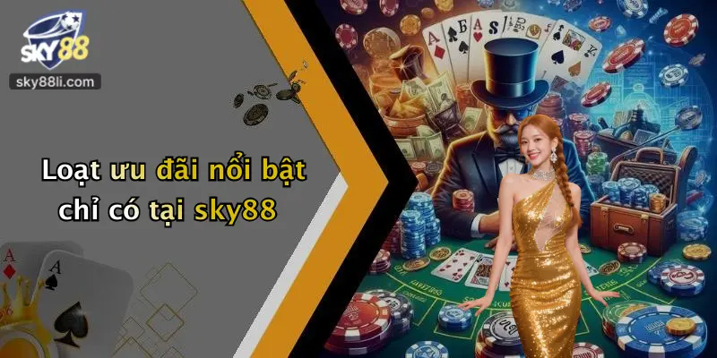 Loạt ưu đãi nổi bật chỉ có tại sky88